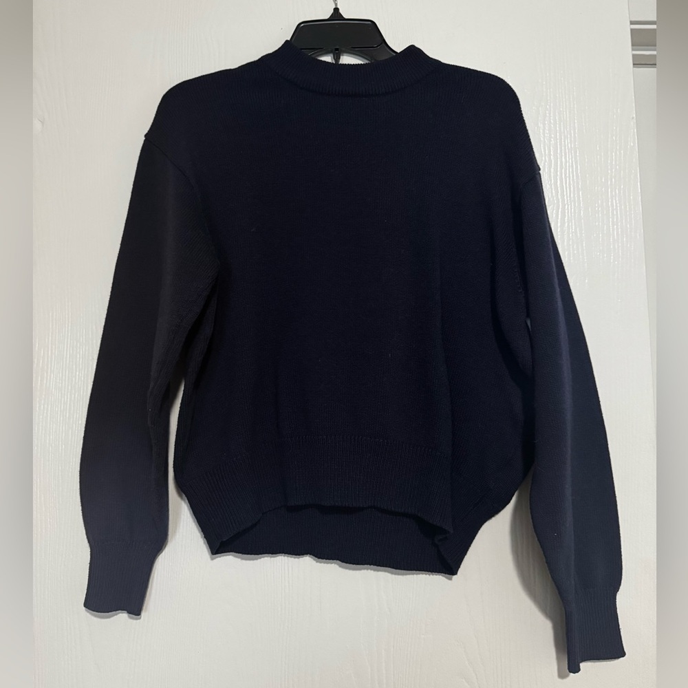 H&M Women's Navy Crewneck Sweater